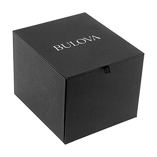Bulova Men's Classic Two-Tone Stainless Steel 3-Hand Calendar Date Quartz Watch with Diamonds and Blue Dial Style: 98D130