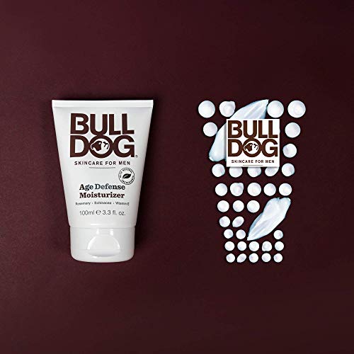 BULLDOG Mens Skincare and Grooming Face Moisturizer Age Defense, 3.3 Fluid Ounce
