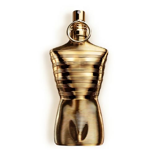 Jean Paul Gaultier Le Male Elixir Absolu Parfum Intense - Long Lasting Woody Spicy Cologne for Men with Plum, Lavender & Tonka Bean - Luxury Cologne Spray, 6.8 oz
