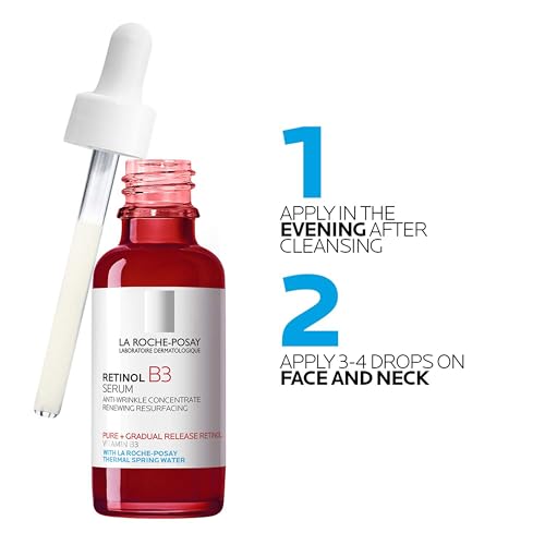 La Roche-Posay Retinol Face Serum with Niacinamide & Hyaluronic Acid, 1oz