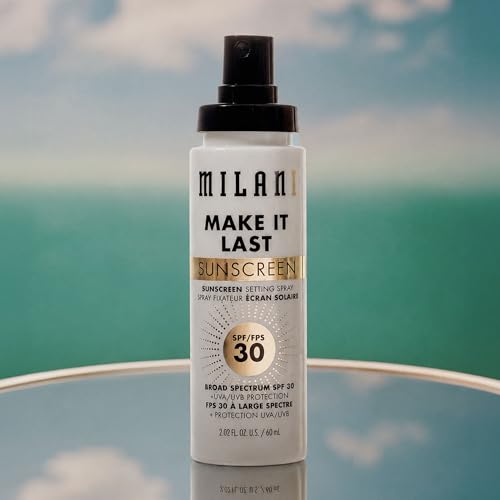 Milani Sunscreen Setting Spray, Make It Last Sunscreen for Face- SPF 30