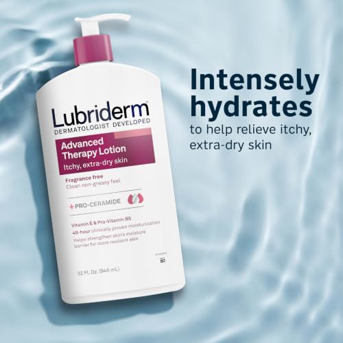 Lubriderm Advanced Therapy Hand & Body Lotion, Fragrance Free, 32 fl. oz