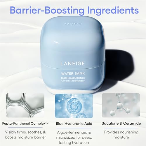 LANEIGE Water Bank Hydration Set: Hyaluronic Acid, Barrier-Boosting Hydration, Full Sized, Travel Sized