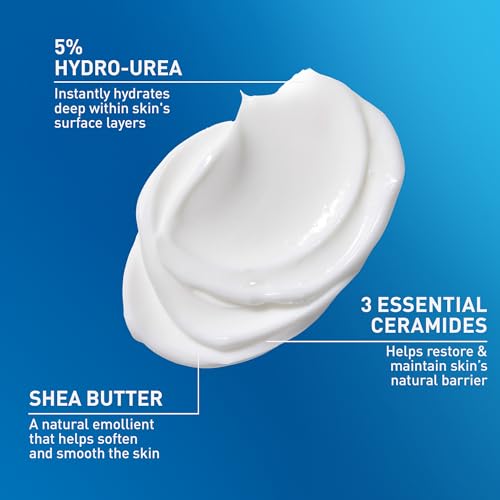CeraVe Intensive Moisturizing Cream, Body Moisturizer With Shea Butter, 72H Hydration + Skin Barrier Repair, Fragrance-Free Body Lotion For Extremely Dry Skin, 19oz | Packaging May Vary