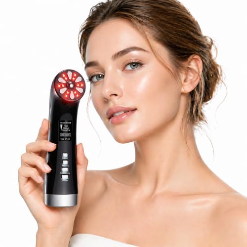 XIAOCHI 4-in-1 Facial Massager for Face & Neck, Red Light Skincare Device for Puffiness & Fine Line Care, At-Home Beauty Tool