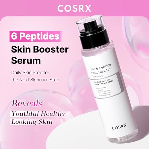 COSRX 6X Peptide Collagen Skin Booster Toner Serum for Dull Skin, 5.07 oz