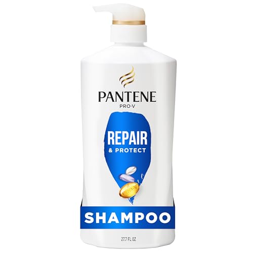 Pantene Shampoo, Repair & Protect - Pro-V Nutrients, 2x Breakage Protection Shampoo for Dry, Color-Treated Hair, Healthy Looking Hair Every Wash, Antioxidant-Rich, 27.7 Fl Oz