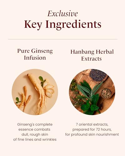 Sooryehan Bichaek True-Rejuvenating Korean Hanbang Skincare Gift Set (5-Piece) - Toner, Emulsion Lotion & Cream with Mini Eye Cream and Serum - Anti-Aging, Firming & Elasticity