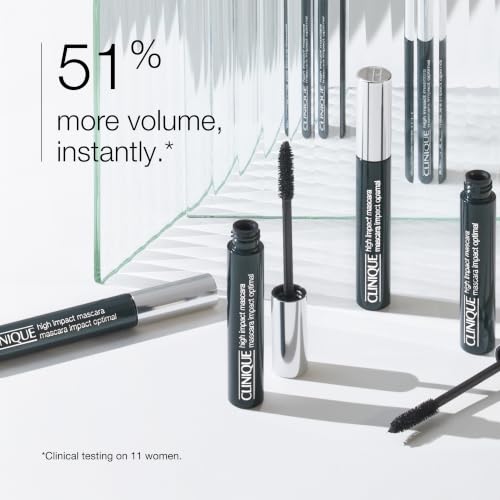 Clinique High Impact Mascara Volume and Length | Safe For Sensitive Eyes | Ophthalmologist Tested, Black/Brown, 0.28 Fl Oz