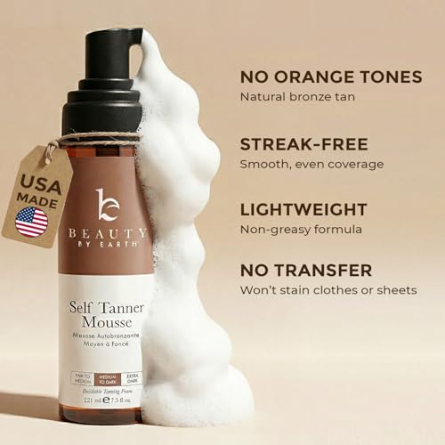 Self Tanner Mousse - USA Made with Natural & Organic Ingredients, Non-Toxic