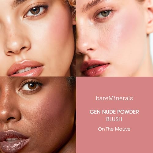 bareMinerals Gen Nude Powder Blush, On The Mauve, 0.21 oz