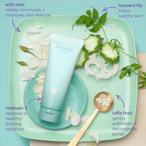 TATCHA The Deep Cleanse, Gentle Exfoliating Face Wash with Wild Rose