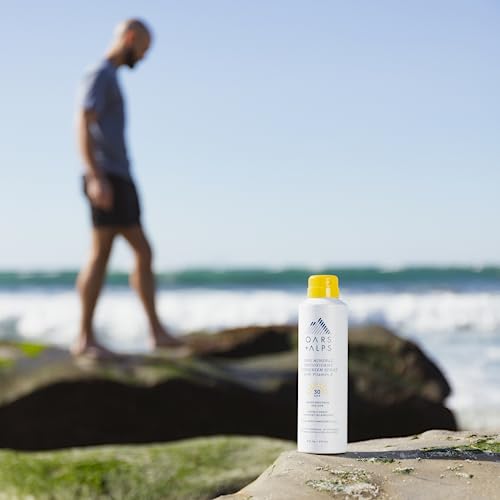 Oars + Alps SPF 30 Mineral Body Sunscreen Spray, Blends Well, 2pk, 6oz
