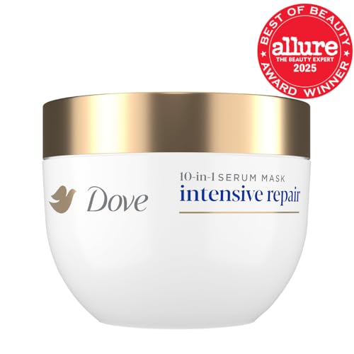 Dove Hair Intensive Repair 10-in-1 Serum Mask for Damaged Hair, 9.2 fl oz