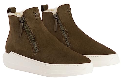 Giuseppe Zanotti, Conley High Leather Boots, 10.5, Beige