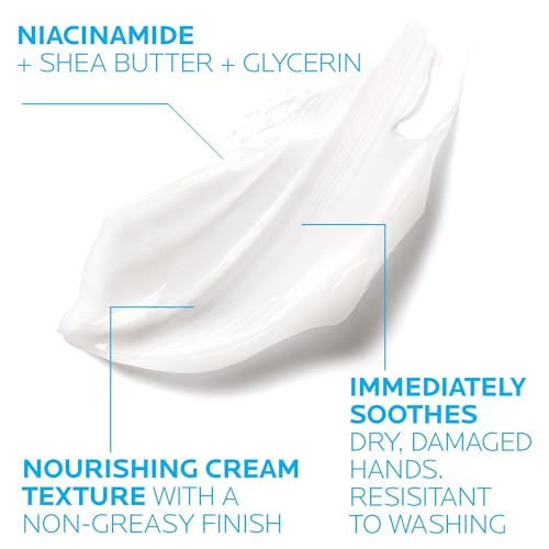 La Roche-Posay Cicaplast Hand Cream with Shea Butter for Dry Hands, 1.69oz