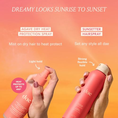 DAE Agave Dry Heat Protection Spray - Protects, Controls Frizz, Light Hold