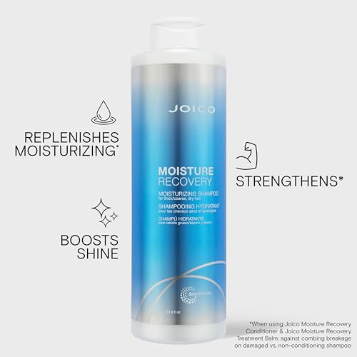 Joico Moisture Recovery Shampoo for dry hair 33.8 Fl Oz