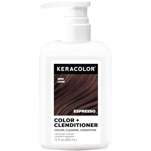 Keracolor Color + Clenditioner, Semi-Permanent Color, Espresso, 12 Fl Oz