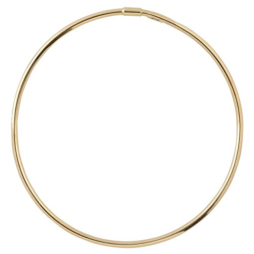 Kooljewelry Womens High Polish Slip-on - 14k Gold 2 mm Bangle Bracelet