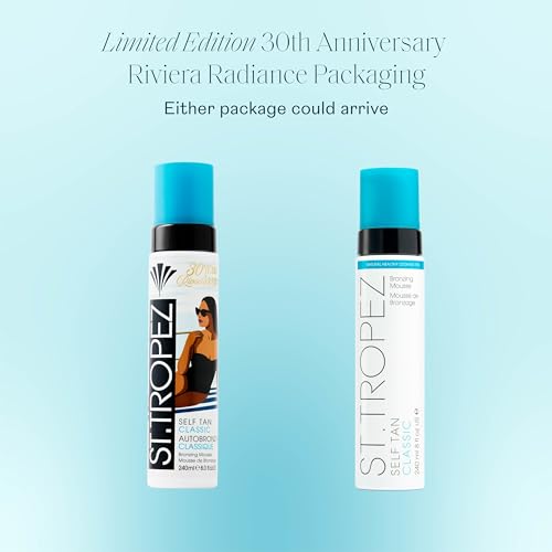 St.Tropez Classic Bronzing Self Tan Mousse for Streak-Free, Golden Tinted, Natural-Looking Tan, 8 Fl Oz