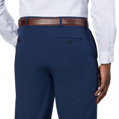 Greg Norman ML75 Performance Men's Pant, 5 Pocket Performance ML75 Luxury Microfiber Pant - Dark Blue 32W X 32L