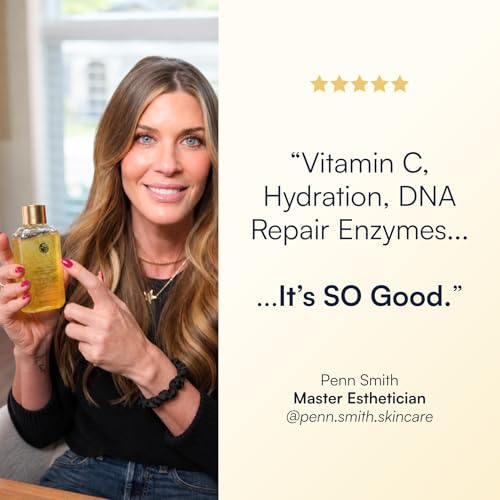 Glass Skin Vitamin C Toner Essence | DNA Repair Enzymes & Hyaluronic Acid