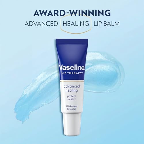 Vaseline Lip Therapy Advanced Healing Lip Moisturizer 3-Pack, 0.35 Oz Ea