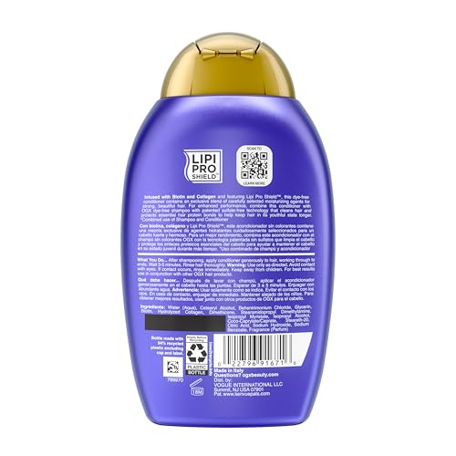 OGX Thick & Full + Biotin & Collagen Volumizing Conditioner, 13 fl oz