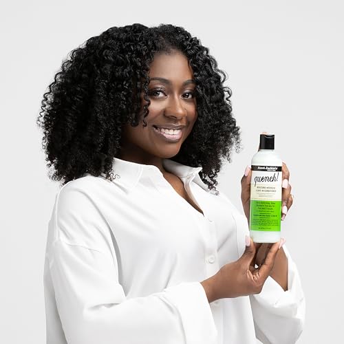 Aunt Jackie's Curls and Coils Quench Moisture Intensive Leave-In Hair Conditioner for Natural Curls, Coils and Waves, Enriched with Shea Butter, 12 oz