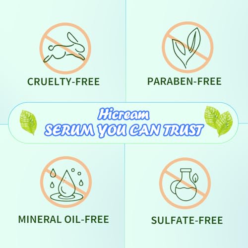 Hicream Face Serum Set - Vitamin C Serum, Hyaluronic Acid & Retinol with Hydrating, Brightening & Firming Skin, Anti-aging Skin Care Set for Women, Targets Fine Lines & Dark Spots, 1 Fl Oz (Pack of 3)