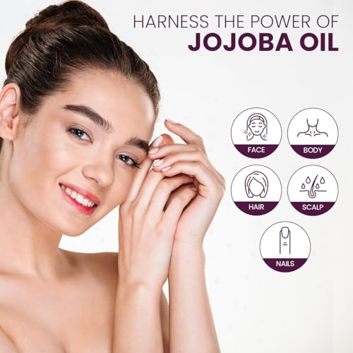 Viva Doria Jojoba Oil, USDA Certified Organic, 4 fl oz, Natural Jojoba Oil for Hair, Skin & Face, Cold Pressed Unrefined