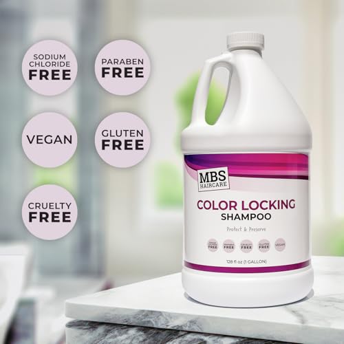 MBS Haircare Color Locking Shampoo - Sodium Chloride Free, Paraben Free, Vegan