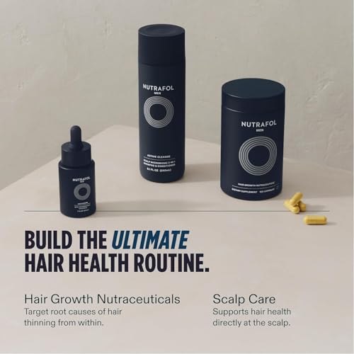 Nutrafol Men Hair Growth Supplements, Ages 18-49, 1-Month Bottle