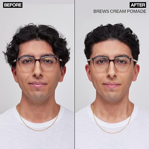 Redken Brews Cream Pomade For Men – Medium Hold, 3.4 oz
