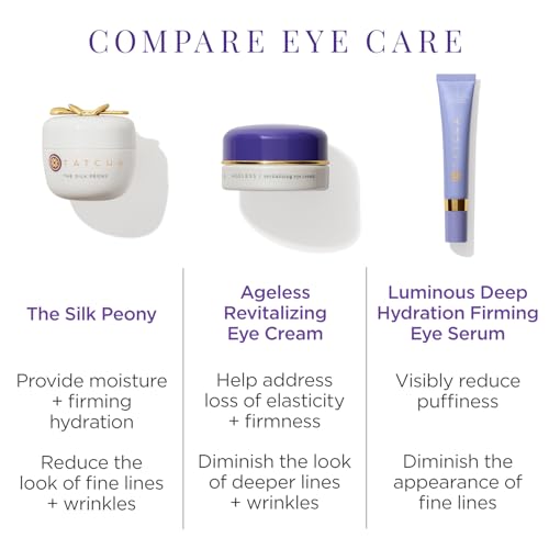 TATCHA The Silk Peony, Line-Smoothing Eye Cream with Peptide Whey Protein