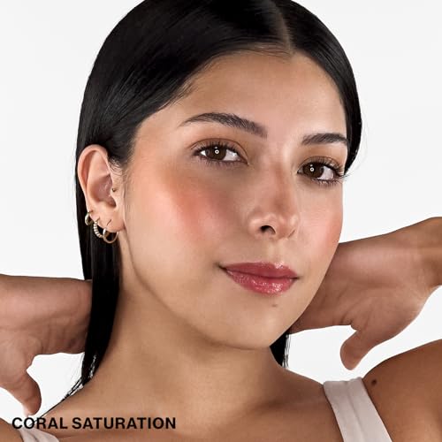 Smashbox Halo Sculpt + Glow Face Palette | Vitamin E, Long Lasting, Contour + Highlighter, 0.55 Ounce, Coral Saturation