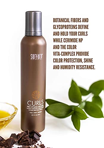 SURFACE Hair Curls Firm Styling Mousse, 8 Oz