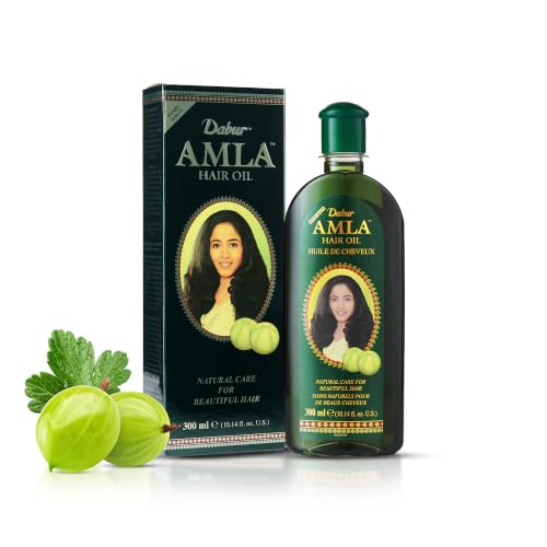 Dabur Amla Hair Oil – Nourishing Herbal Oil with Pure Amla and Botanical Extracts for Healthy, Moisturized Scalp, Strong, Shiny Hair – Ayurvedic Strengthen Roots for Men & Women – 500 ml (Pack of 3)