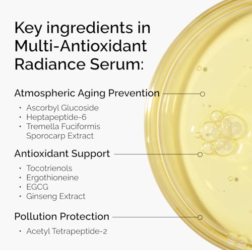 The Ordinary Multi-Antioxidant Radiance Serum, Vitamin C Serum For Face, Brighten & Protect Skin – Boosts Glow & Shields Against Environmental Stressors, 1 Fl Oz