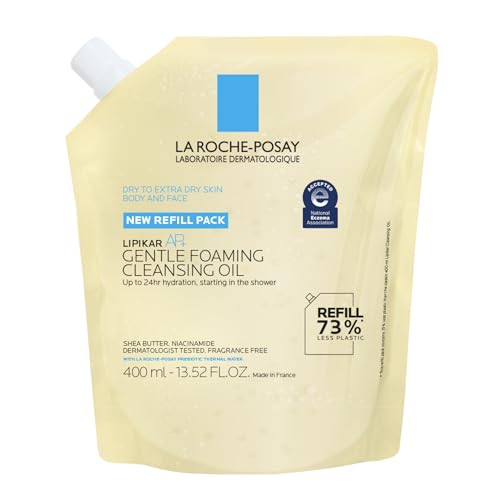 La Roche-Posay Lipikar AP+ Gentle Foaming Cleansing Oil, Refill, 13.52oz