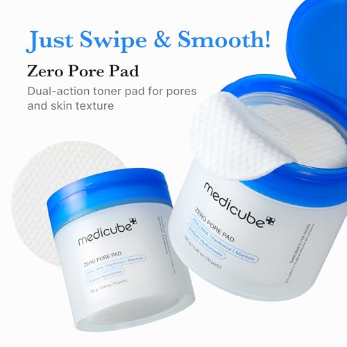 medicube Toner Pads Zero Pore Pad 2.0 for Exfoliation and Pore Care