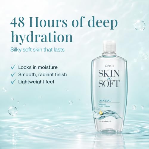 AVON Skin So Soft Original Bath Oil - 24.6 oz - Moisturizing Body Oil
