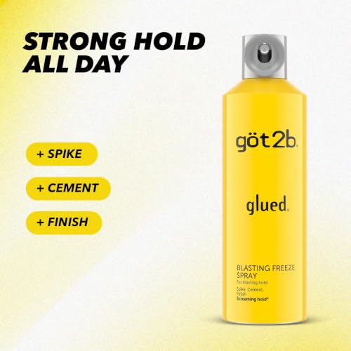 got2b Glued Blasting Freeze Hairspray, 12 oz, 2-Pack, Strong Hold