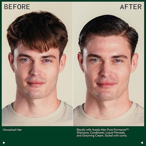 Aveda Men Pure-Formance Grooming Hair Cream | Medium Hold | Conditions, Controls, Adds Moisture and Shine, | 94% Naturally Derived, 4.2 Fl Oz
