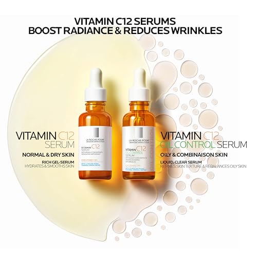 La Roche-Posay Pure 12% Vitamin C Serum with Hyaluronic Acid, 1.01 fl oz