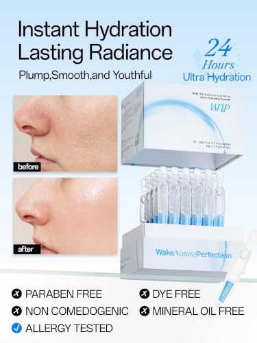 WNP Hydrating 3% Hyaluronic Acid Serum Ampoules for Dry Skin, 30 Ct