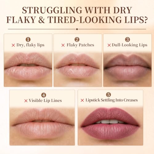 PDRN Lip Serum, Advanced PDRN Rejuvenating Hydrating Lip Balm, Hyaluronic Acid Lip Moisturizer Plumping for Dry Cracked Dark Lips, Gentle Exfoliation Smoothing Lip Treatment Overnight Cream, 0.33 OZ