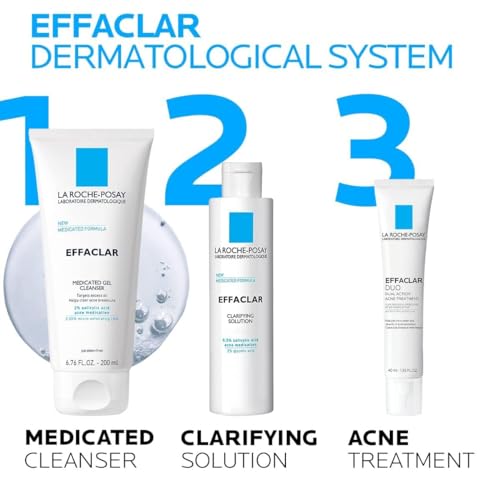 La Roche-Posay Effaclar Medicated Acne Face Wash with Salicylic Acid, 6.8oz
