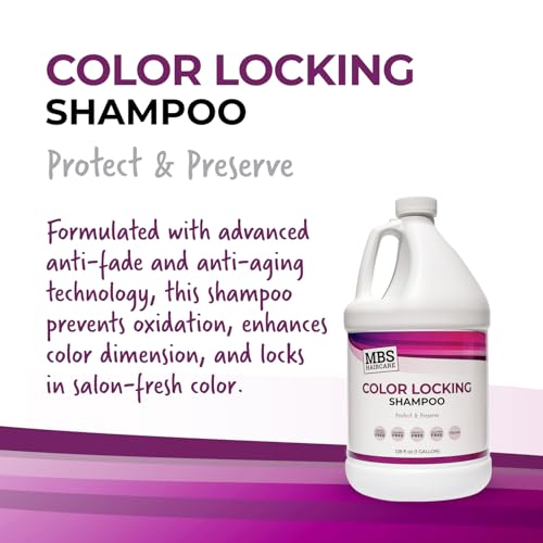 MBS Haircare Color Locking Shampoo - Sodium Chloride Free, Paraben Free, Vegan